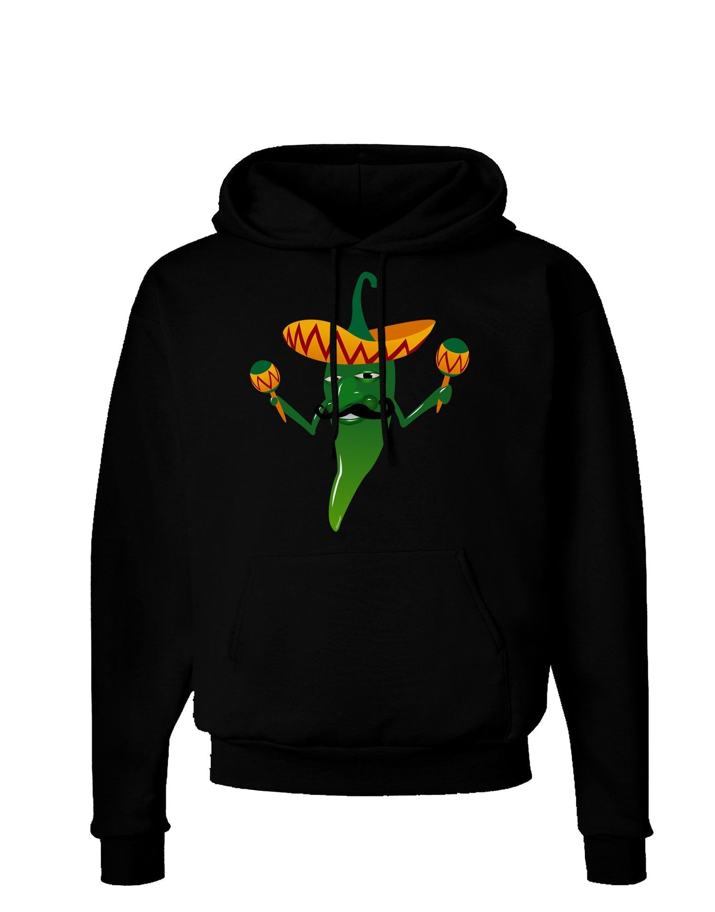 Green Hot Mexican Chili Pepper Dark Hoodie Sweatshirt-Hoodie-TooLoud-Black-Small-Davson Sales
