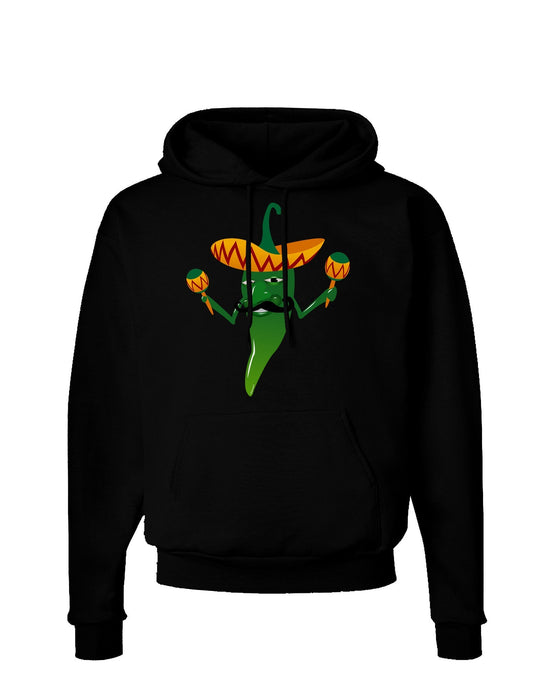 Green Hot Mexican Chili Pepper Dark Hoodie Sweatshirt-Hoodie-TooLoud-Black-Small-Davson Sales