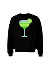 Green Margarita with Lime - Cinco de Mayo Adult Dark Sweatshirt by TooLoud-Sweatshirts-TooLoud-Black-Small-Davson Sales