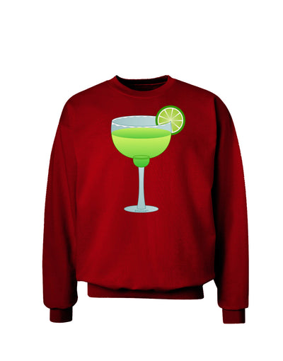 Green Margarita with Lime - Cinco de Mayo Adult Dark Sweatshirt by TooLoud-Sweatshirts-TooLoud-Deep-Red-Small-Davson Sales