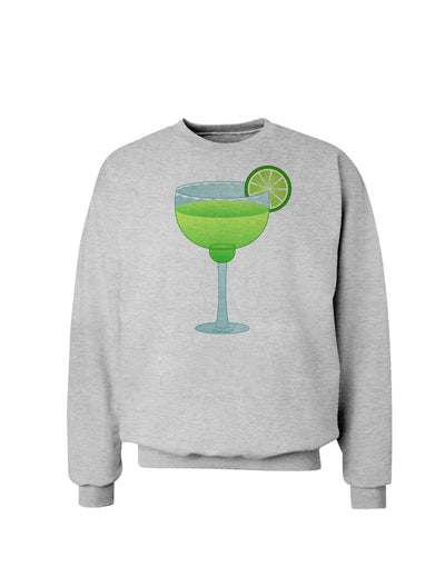 Green Margarita with Lime - Cinco de Mayo Sweatshirt by TooLoud-Sweatshirts-TooLoud-AshGray-Small-Davson Sales