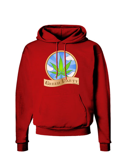 Green Party Symbol Dark Hoodie Sweatshirt-Hoodie-TooLoud-Red-Small-Davson Sales