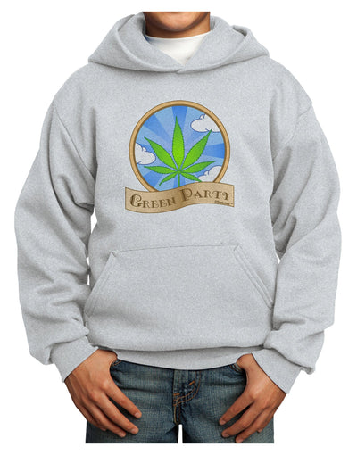 Green Party Symbol Youth Hoodie Pullover Sweatshirt-Youth Hoodie-TooLoud-Ash-XS-Davson Sales