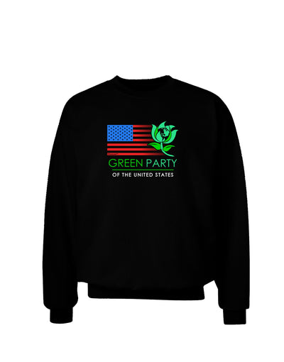 Green Party US Flag Adult Dark Sweatshirt-Sweatshirts-TooLoud-Black-Small-Davson Sales