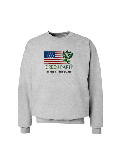 Green Party US Flag Sweatshirt-Sweatshirts-TooLoud-AshGray-Small-Davson Sales