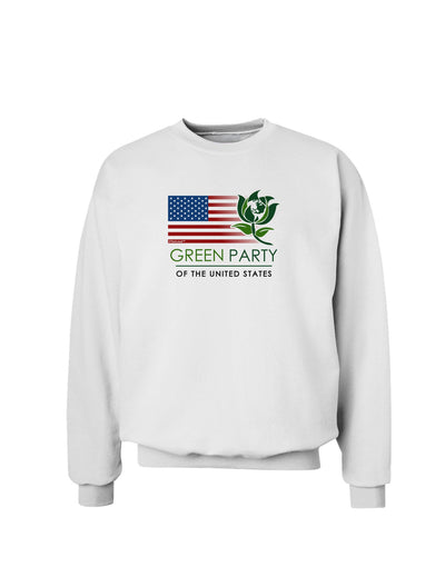 Green Party US Flag Sweatshirt-Sweatshirts-TooLoud-White-Small-Davson Sales