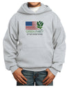 Green Party US Flag Youth Hoodie Pullover Sweatshirt-Youth Hoodie-TooLoud-Ash-XS-Davson Sales