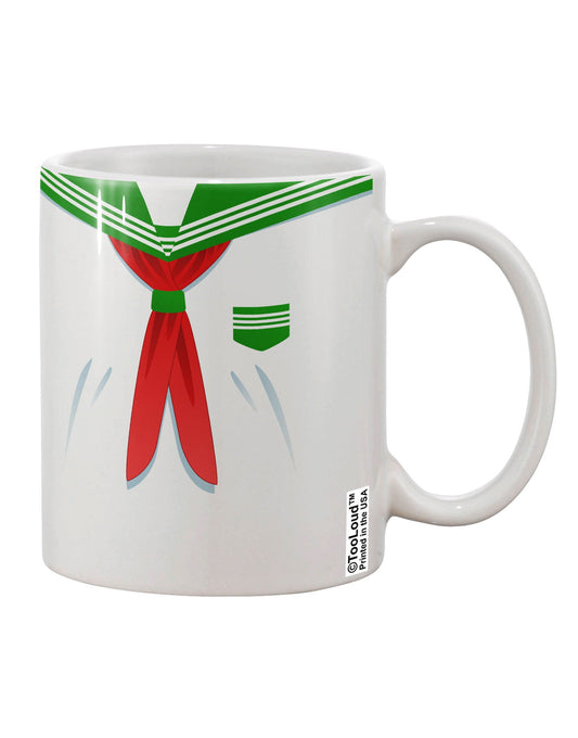 Green Printed 11 oz Coffee Mug All Over Print - Perfect Drinkware for School Uniform Enthusiasts - TooLoud-11 OZ Coffee Mug-TooLoud-White-Davson Sales