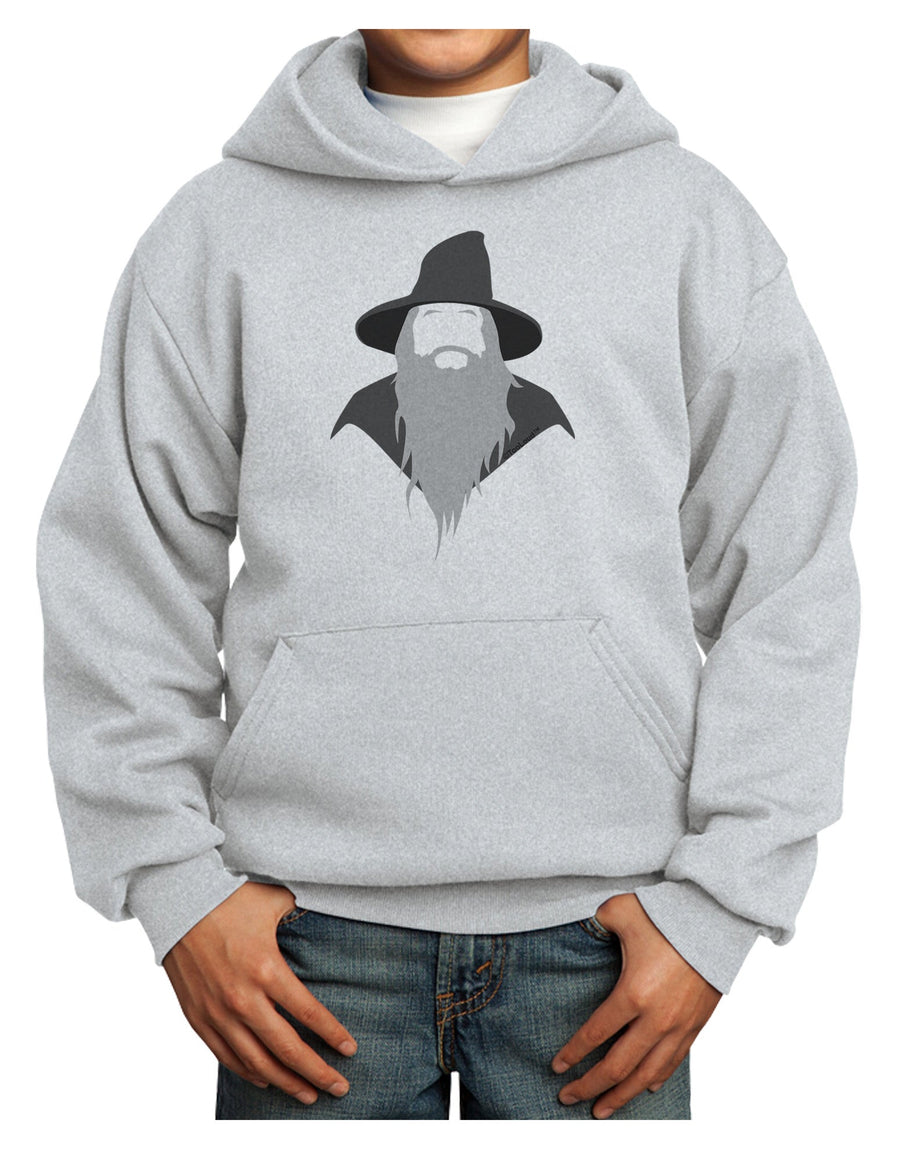 Grey Wizard Youth Hoodie Pullover Sweatshirt-Youth Hoodie-TooLoud-White-XS-Davson Sales