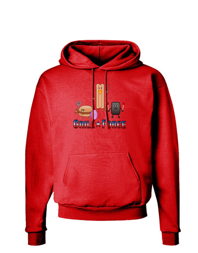 Grill Force Dark Hoodie Sweatshirt-Hoodie-TooLoud-Red-Small-Davson Sales