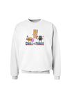 Grill Force Sweatshirt-Sweatshirts-TooLoud-White-Small-Davson Sales