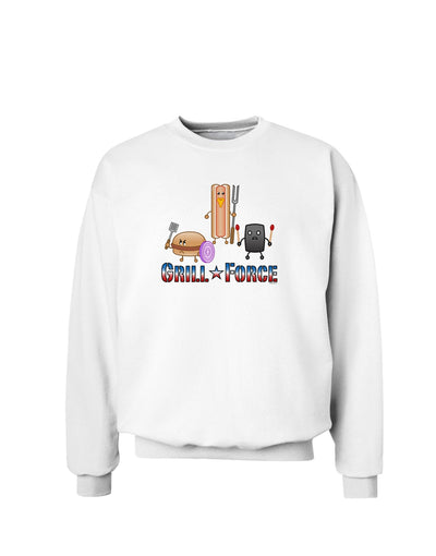 Grill Force Sweatshirt-Sweatshirts-TooLoud-White-Small-Davson Sales