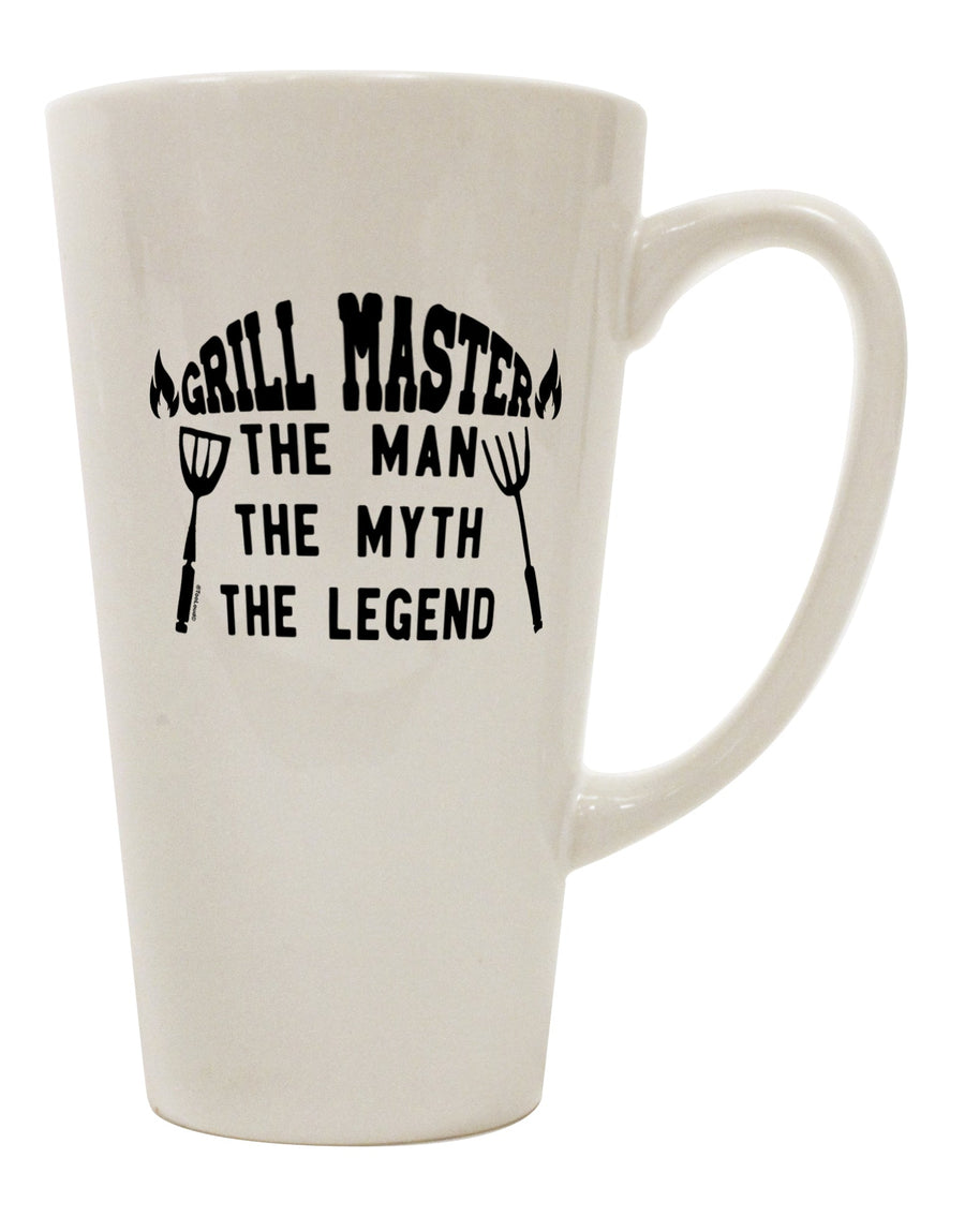 Grill Master: The Epitome of Excellence in a 16 Ounce Conical Latte Coffee Mug - TooLoud-Conical Latte Mug-TooLoud-Davson Sales