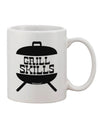 Grill Mastery: Exquisite Grill Design Printed 11 oz Coffee Mug - TooLoud-11 OZ Coffee Mug-TooLoud-White-Davson Sales