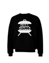 Grill Skills Grill Design Adult Dark Sweatshirt by TooLoud-Sweatshirts-TooLoud-Black-Small-Davson Sales