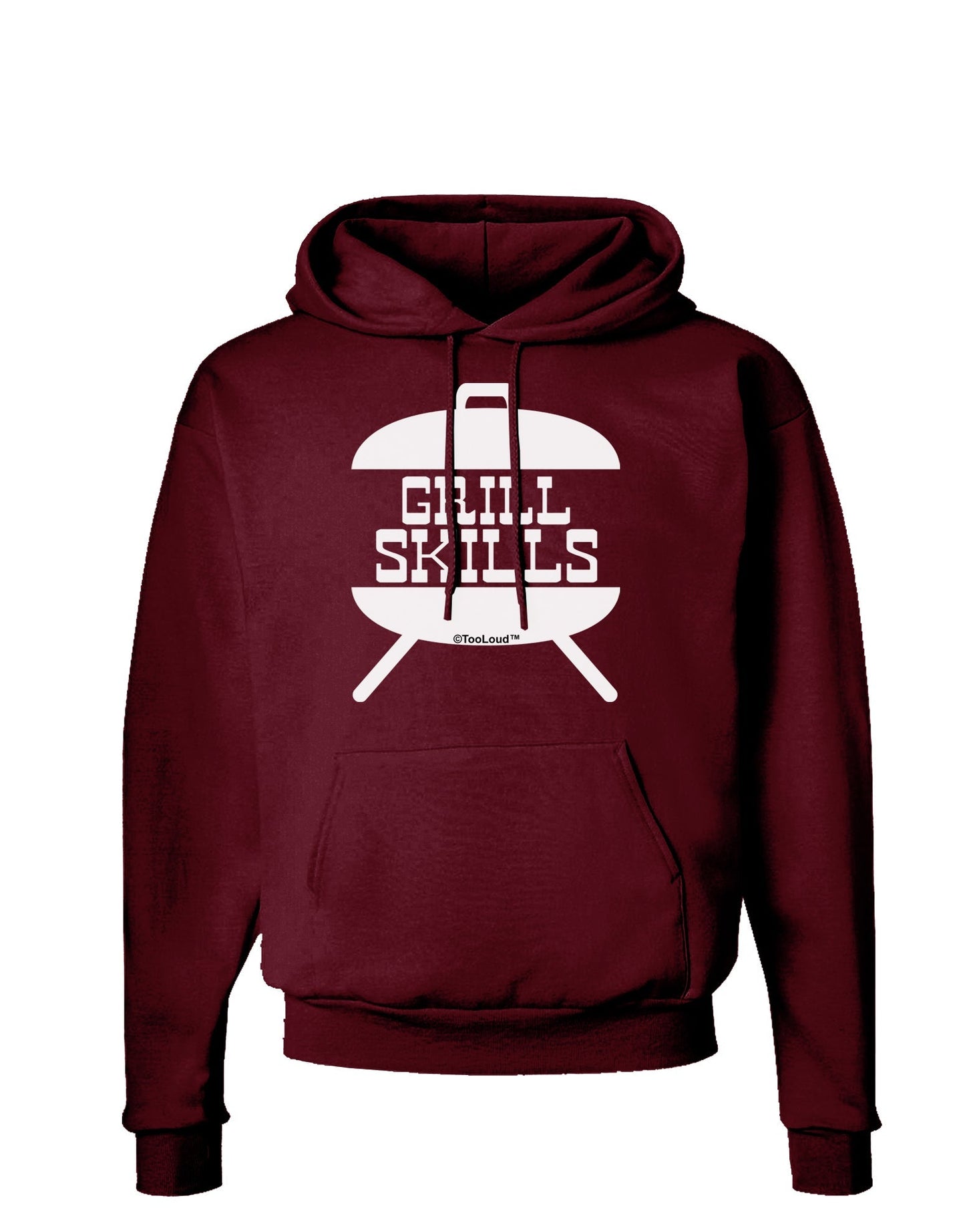 Grill Skills Grill Design Dark Hoodie Sweatshirt by TooLoud-Hoodie-TooLoud-Maroon-Small-Davson Sales