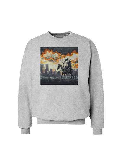 Grimm Reaper Halloween Design Sweatshirt-Mens-Sweatshirts-TooLoud-AshGray-Small-Davson Sales