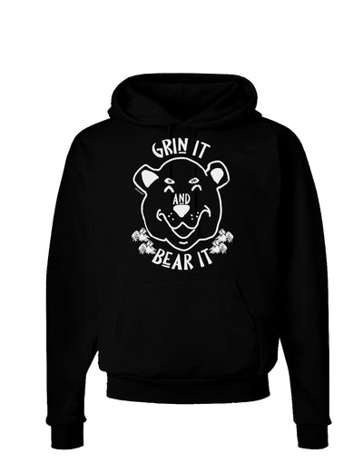 Grin and bear it Dark Dark Hoodie Sweatshirt-Hoodie-TooLoud-Black-Small-Davson Sales