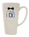 Groom's Conical Latte Coffee Mug - Perfect for Saying "I Do" - TooLoud-Conical Latte Mug-TooLoud-White-Davson Sales