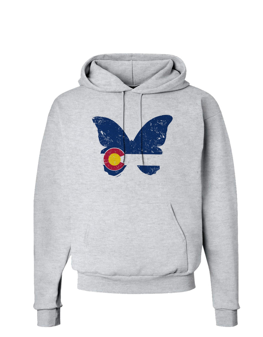 Grunge Colorado Butterfly Flag Hoodie Sweatshirt-Hoodie-TooLoud-White-Small-Davson Sales