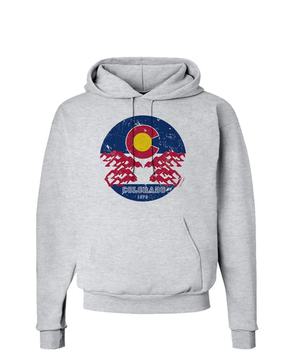 Grunge Colorado Emblem Flag Hoodie Sweatshirt-Hoodie-TooLoud-AshGray-Small-Davson Sales