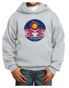 Grunge Colorado Emblem Flag Youth Hoodie Pullover Sweatshirt-Youth Hoodie-TooLoud-Ash-XS-Davson Sales