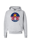 Grunge Colorado Rocky Mountain Bighorn Sheep Flag Hoodie Sweatshirt-Hoodie-TooLoud-AshGray-Small-Davson Sales