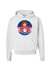 Grunge Colorado Rocky Mountain Bighorn Sheep Flag Hoodie Sweatshirt-Hoodie-TooLoud-White-Small-Davson Sales