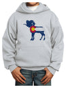 Grunge Rocky Mountain Bighorn Sheep Flag Youth Hoodie Pullover Sweatshirt-Youth Hoodie-TooLoud-Ash-XS-Davson Sales