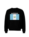 Guatamelan Flag Design Adult Dark Sweatshirt by TooLoud-Sweatshirts-TooLoud-Black-Small-Davson Sales