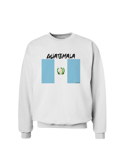 Guatamelan Flag Design Sweatshirt by TooLoud-Sweatshirts-TooLoud-White-Small-Davson Sales