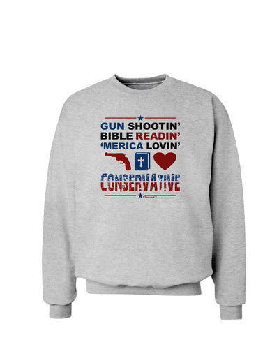 Gun Shootin' Conservative Sweatshirt-Sweatshirts-TooLoud-AshGray-Small-Davson Sales