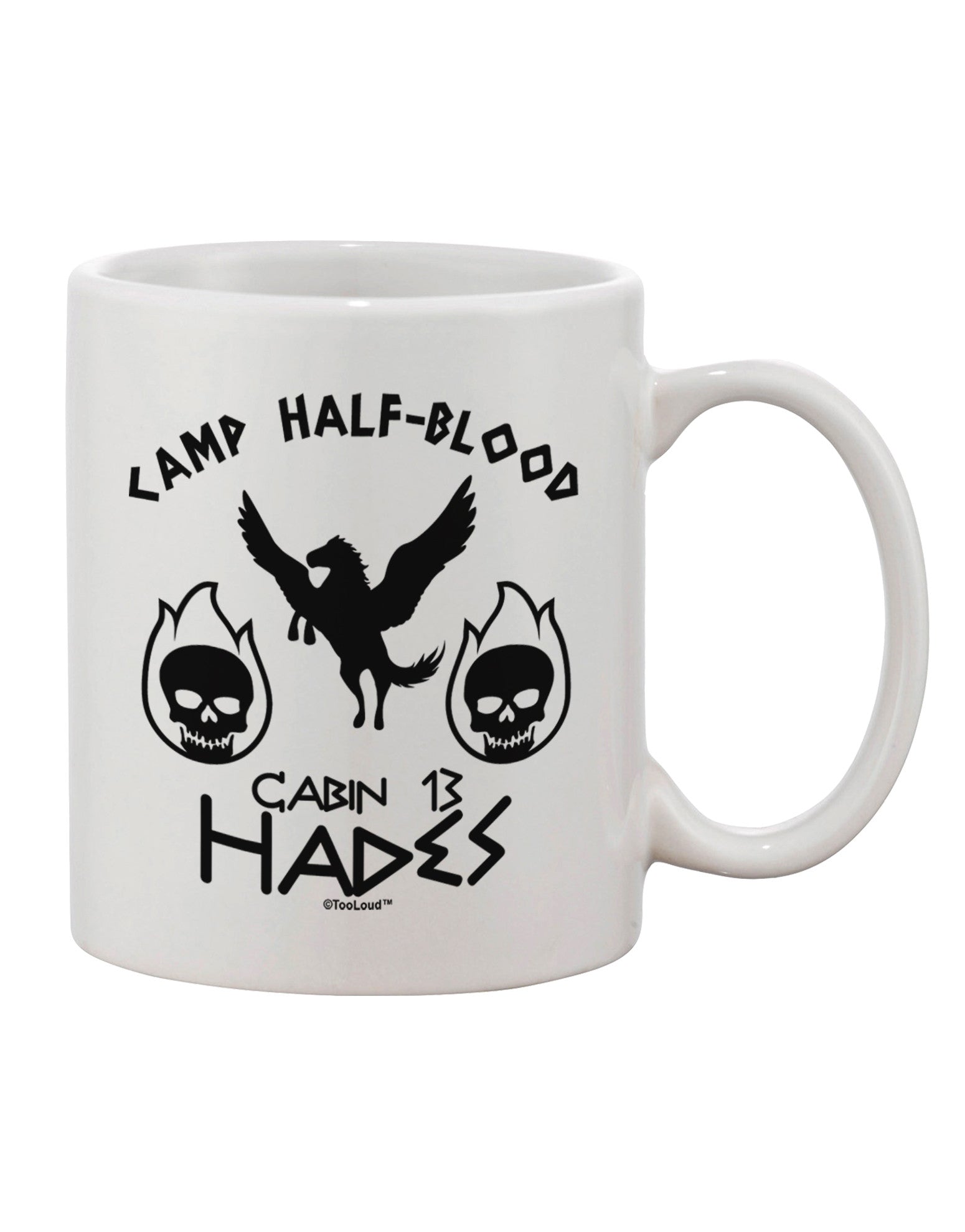 Hades Half Blood Printed 11 oz Coffee Mug - Expertly Crafted Drinkware-11 OZ Coffee Mug-TooLoud-White-Davson Sales