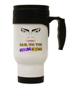 Hail to the Goblin King Stainless Steel 14oz Travel Mug-Travel Mugs-TooLoud-White-Davson Sales