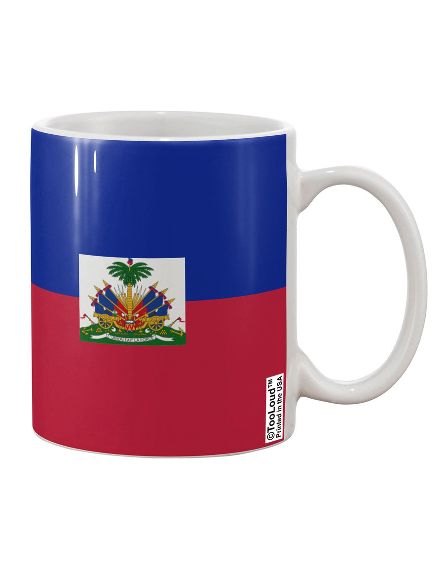 Haiti Flag All Over Print 11 oz Coffee Mug - Expertly Crafted Drinkware-11 OZ Coffee Mug-TooLoud-White-Davson Sales