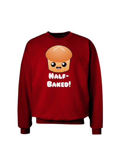 Half Baked Cute Roll Adult Dark Sweatshirt-Sweatshirts-TooLoud-Deep-Red-Small-Davson Sales