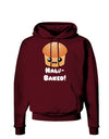 Half Baked Cute Roll Dark Hoodie Sweatshirt-Hoodie-TooLoud-Maroon-Small-Davson Sales