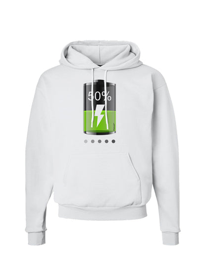 Half Energy 50 Percent Hoodie Sweatshirt-Hoodie-TooLoud-White-Small-Davson Sales