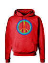 Halftone Peace Dark Hoodie Sweatshirt-Hoodie-TooLoud-Red-Small-Davson Sales