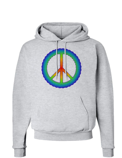 Halftone Peace Hoodie Sweatshirt-Hoodie-TooLoud-AshGray-Small-Davson Sales