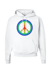 Halftone Peace Hoodie Sweatshirt-Hoodie-TooLoud-White-Small-Davson Sales