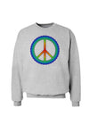 Halftone Peace Sweatshirt-Sweatshirts-TooLoud-AshGray-Small-Davson Sales