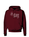 Halloween 2015 Script Distressed Dark Hoodie Sweatshirt-Hoodie-TooLoud-Maroon-Small-Davson Sales