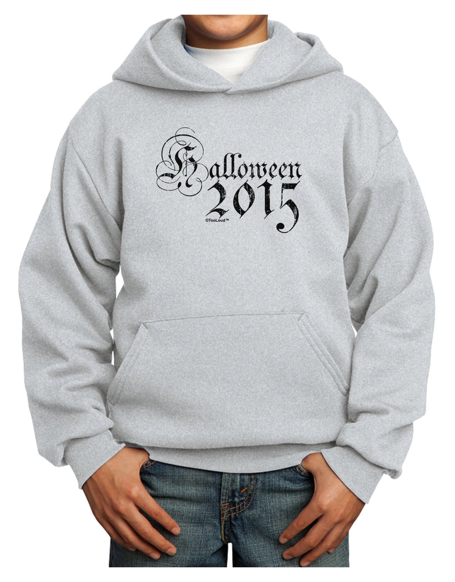 Halloween 2015 Script Distressed Youth Hoodie Pullover Sweatshirt-Youth Hoodie-TooLoud-White-XS-Davson Sales