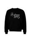 Halloween Current Year Script Text Adult Dark Sweatshirt-Sweatshirts-TooLoud-Black-Small-Davson Sales