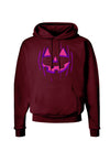 Halloween Glow Smiling Jack O Lantern Dark Hoodie Sweatshirt-Hoodie-TooLoud-Maroon-Small-Davson Sales