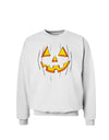 Halloween Glow Smiling Jack O Lantern Sweatshirt-Sweatshirts-TooLoud-White-Small-Davson Sales