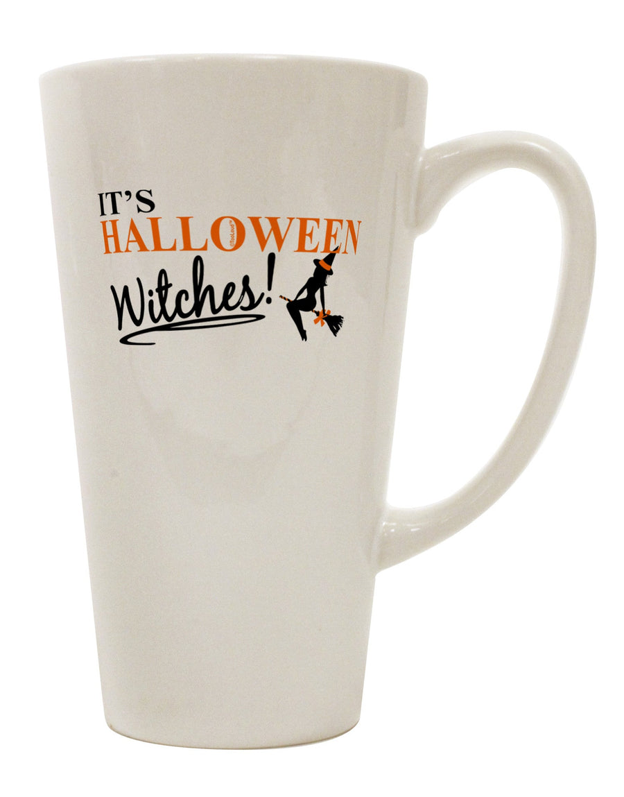 Halloween-inspired 16 Ounce Conical Latte Coffee Mug - Perfect for Witches TooLoud-Conical Latte Mug-TooLoud-White-Davson Sales