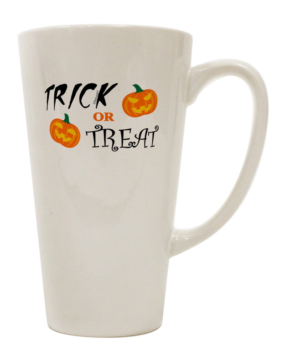 Halloween-inspired Conical Latte Coffee Mug - Perfect for Trick or Treat Enthusiasts - TooLoud-Conical Latte Mug-TooLoud-White-Davson Sales