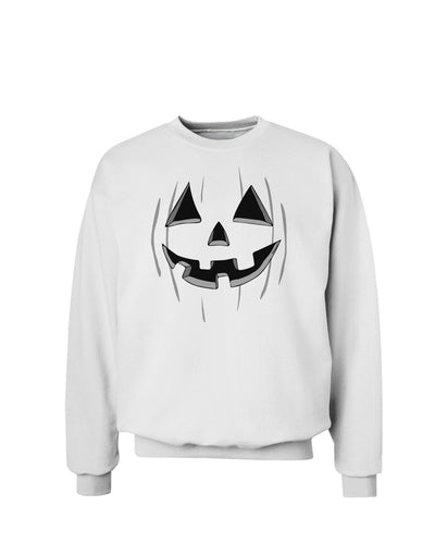 Halloween Pumpkin Smile Jack O Lantern Sweatshirt-Sweatshirts-TooLoud-White-Small-Davson Sales